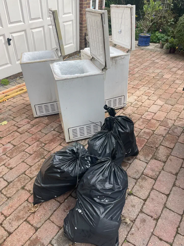 Collection and Safe Disposal of Three Redundant Chest Freezers Full of Frozen Food, Ratton