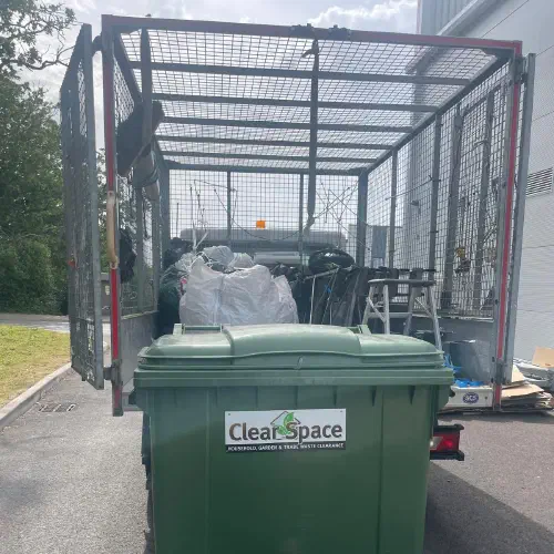 Clear Space Supplied 1100 Litre Wheelie Bin, Lower Dicker
